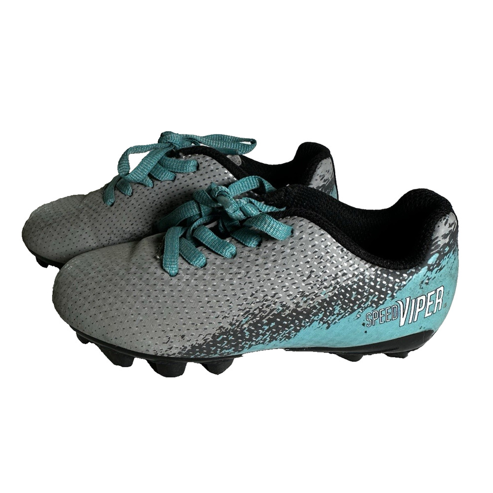 DSG Speed Viper SoccerCleats Teal/Gray Sz 9K Little Kid/Youth Sportwear